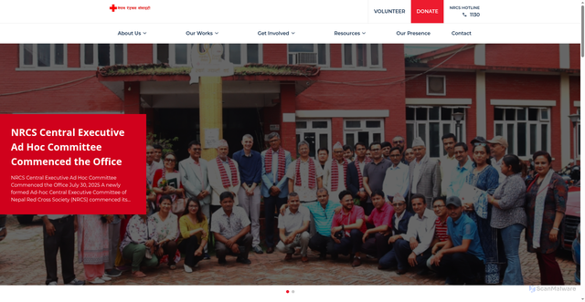 Security scan screenshot of https://nrcs.org/