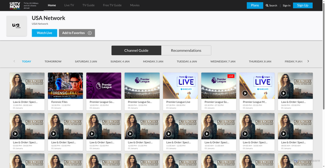 Security scan screenshot of https://www.ustvnow.com/channel/catchup/usa_network