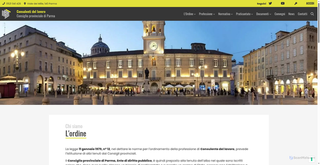 Security scan screenshot of https://www.consulentilavoro.pr.it