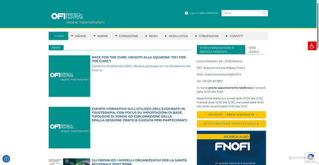 Security scan screenshot of https://www.fnofi.it/ofi-brescia/