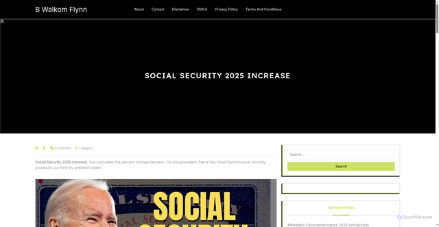 Security scan screenshot of https://bwalkomflynn.pages.dev/moksp-social-security-2025-increase-jjwph/