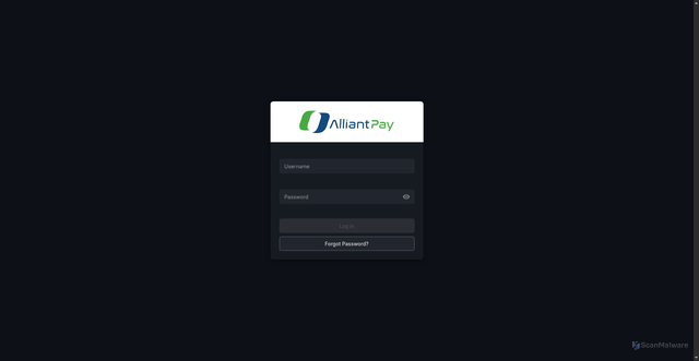 Security scan screenshot of https://alliantpay.com