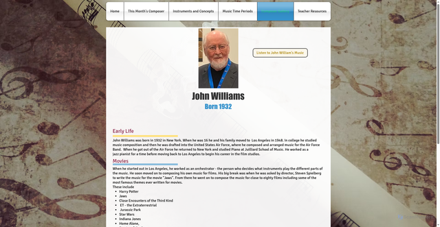 Security scan screenshot of https://www.composerofthemonth.com/john-williams