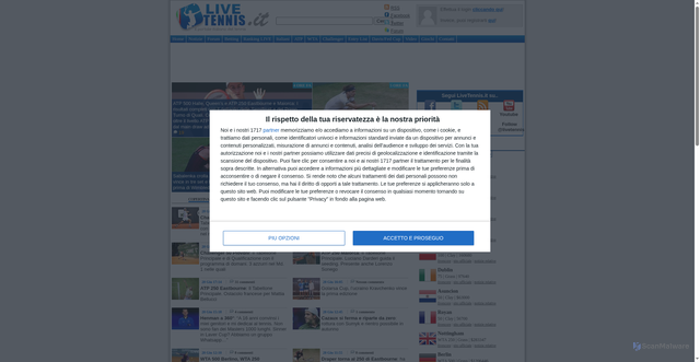 Security scan screenshot of https://livetennis.it