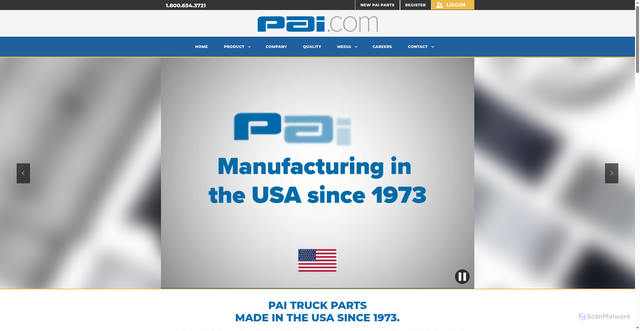 Security scan screenshot of https://pai.com