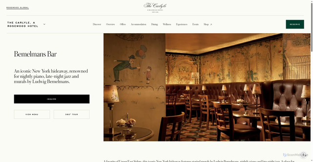 Security scan screenshot of https://www.rosewoodhotels.com/en/the-carlyle-new-york/dining/bemelmans-bar