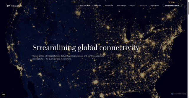 Security scan screenshot of https://iamwebbing.com