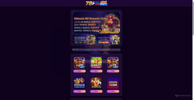 Security scan screenshot of https://78ph.xyz/?host=https://yn43te.com?ch=63478