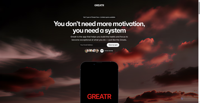 Security scan screenshot of https://greatrapp.com/