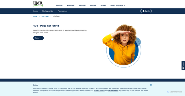 Security scan screenshot of https://cdn4.umr.com