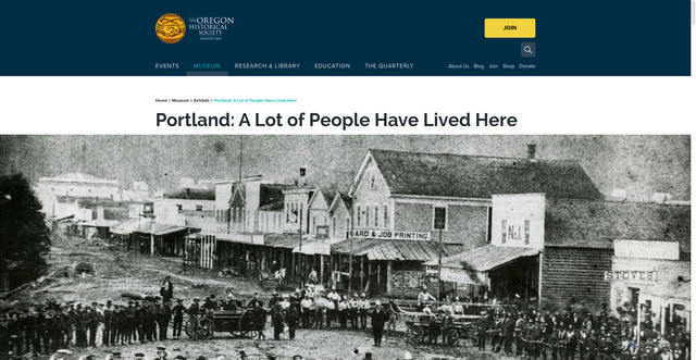Security scan screenshot of https://www.ohs.org/museum/exhibits/portland-a-lot-of-people-have-lived-here.cfm