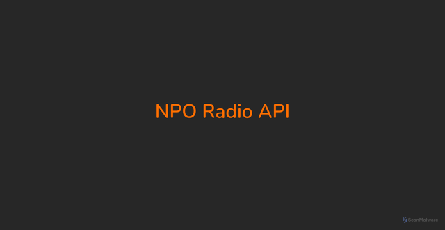 Security scan screenshot of https://api.nporadio.nl