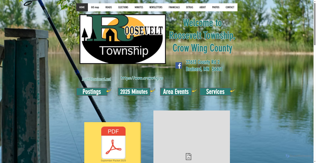 Security scan screenshot of https://www.roosevelttownshipccmn.gov/