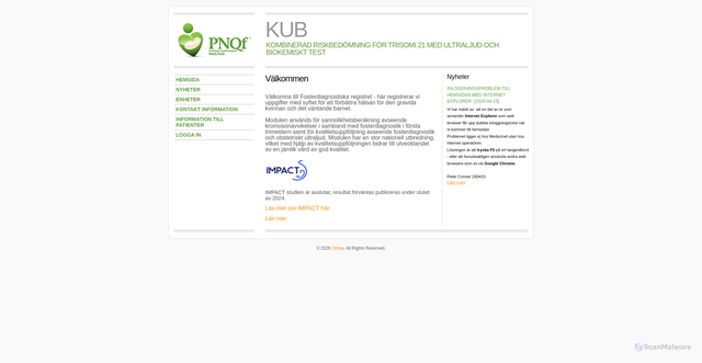 Security scan screenshot of https://nupp.se