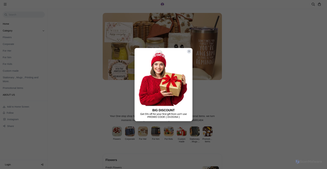 Security scan screenshot of http://divinegiftstz.com/