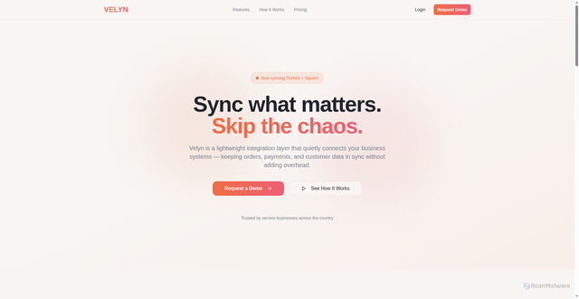 Security scan screenshot of https://velyn.io/