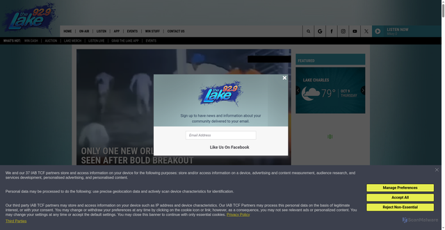 Security scan screenshot of https://929thelake.com/new-orleans-jail-escape-derrick-groves/