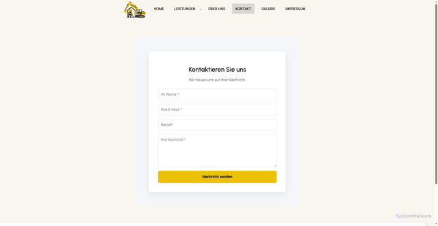 Security scan screenshot of https://christbau-gmbh.de/kontakt/