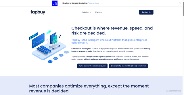 Security scan screenshot of https://tapbuy.io