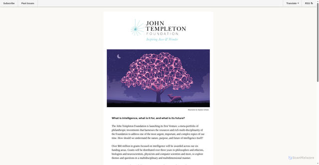 Security scan screenshot of https://mailchi.mp/templeton.org/grantmaking_20260415?e=9a9b26aac6