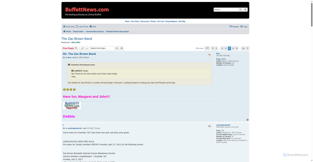 Security scan screenshot of https://www.buffettnews.com/forum/viewtopic.php?p=3809293