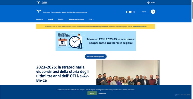 Security scan screenshot of https://ofinaavbnce.it/