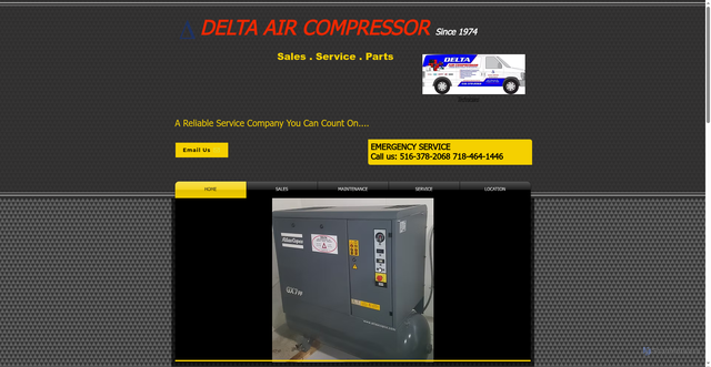 Security scan screenshot of https://deltaaircompressor.net
