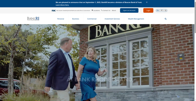 Security scan screenshot of https://www.bankri.com/