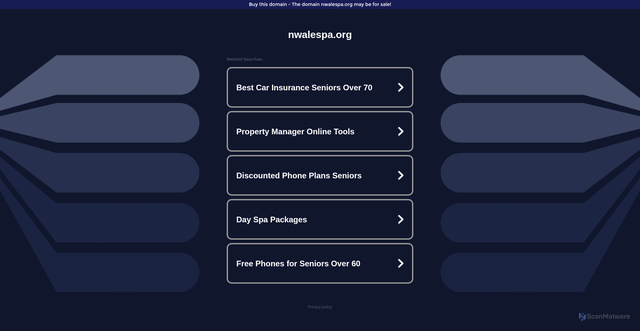 Security scan screenshot of http://ww16.nwalespa.org/?sub1=20260131-2338-48f1-acf3-a14da1350368