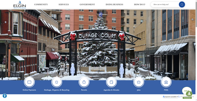 Security scan screenshot of https://elginil.gov/