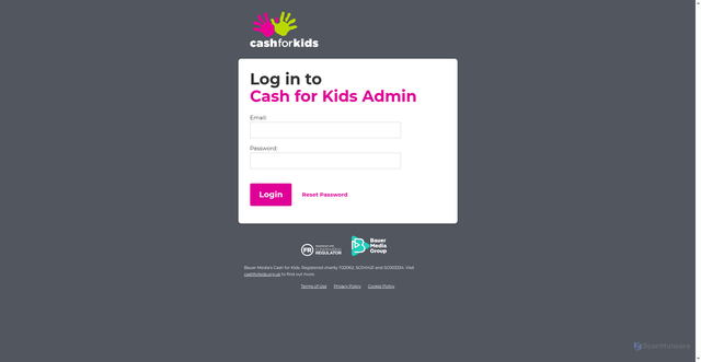 Security scan screenshot of https://www.cashforkidsgive.co.uk
