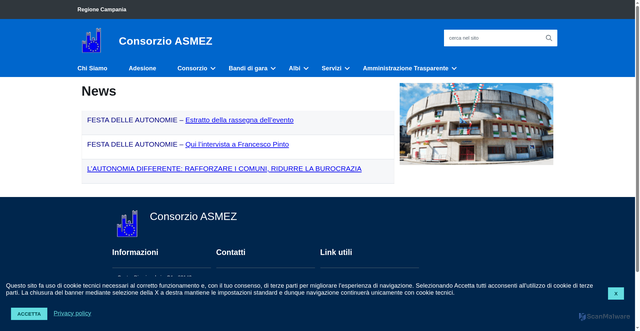 Security scan screenshot of https://www.asmez.it/