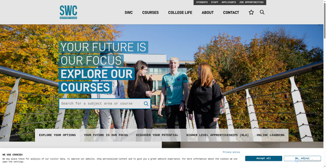 Security scan screenshot of https://swc.ac.uk/