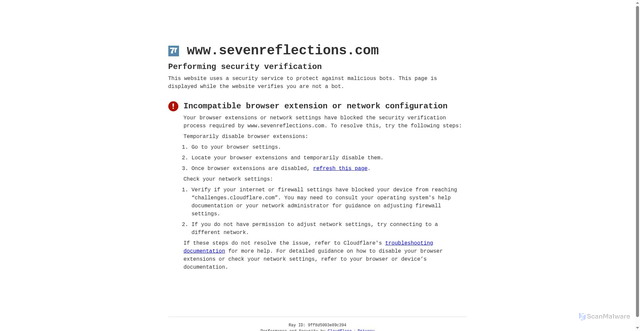 Security scan screenshot of https://www.sevenreflections.com/celebrities/mel-gibson/