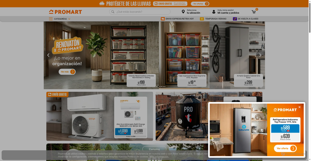 Security scan screenshot of https://promart.pe
