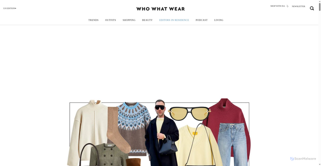 Security scan screenshot of https://whowhatwear.com