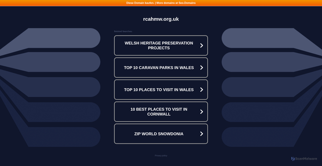 Security scan screenshot of http://www.rcahmw.org.uk/
