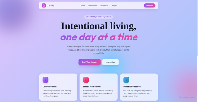 Security scan screenshot of https://tasklydhruven-co8kw6y4ic.edgeone.app/
