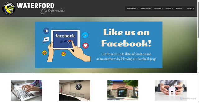 Security scan screenshot of https://cityofwaterfordca.gov/