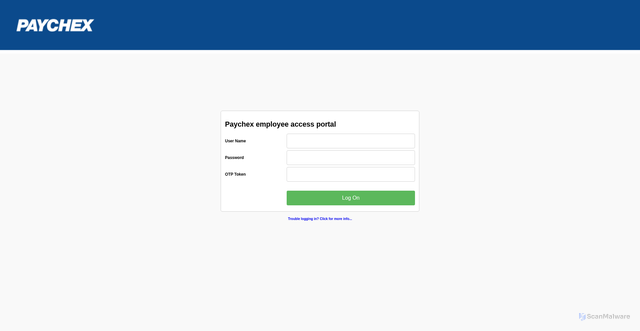 Security scan screenshot of https://paychex.cloud.com