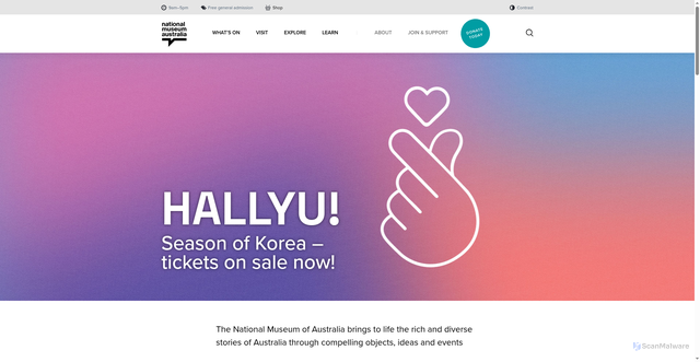 Security scan screenshot of https://www.nma.gov.au/