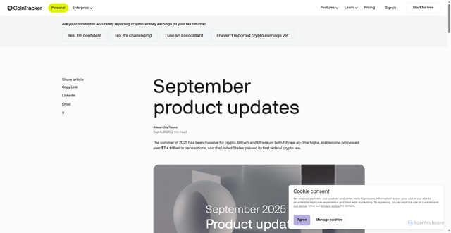 Security scan screenshot of https://ct-landing.pages.dev/blog/september-product-updates