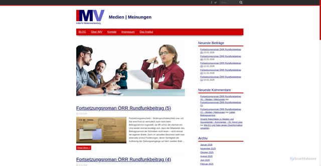 Security scan screenshot of https://medien-meinungen.de/