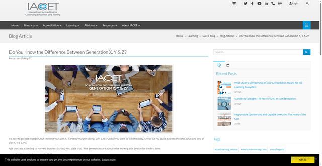 Security scan screenshot of https://www.iacet.org/events/iacet-blog/blog-articles/do-you-know-the-difference-between-generation-x-y-z/