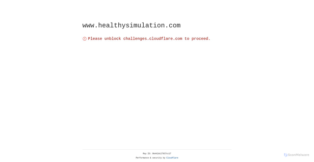 Security scan screenshot of https://www.healthysimulation.com