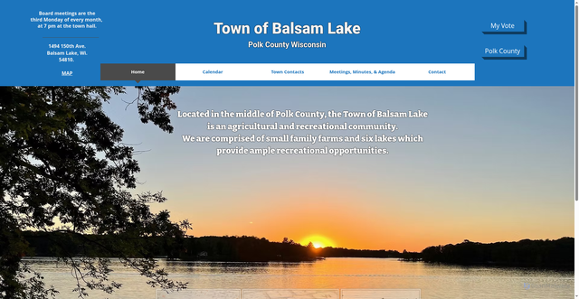 Security scan screenshot of https://www.townofbalsamlakewi.gov/