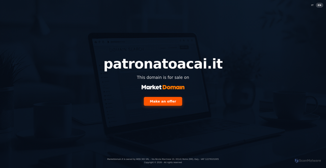 Security scan screenshot of https://www.patronatoacai.it