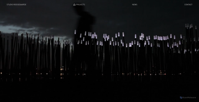 Security scan screenshot of https://www.studioroosegaarde.net/project/dune