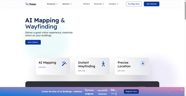 Security scan screenshot of https://pointr.tech