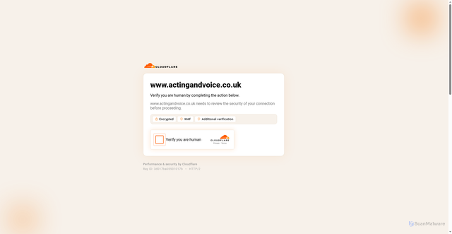 Security scan screenshot of https://actingandvoice.co.uk